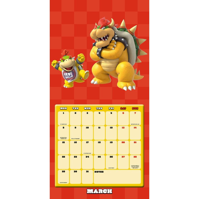 Super Mario Square Calendar 2027