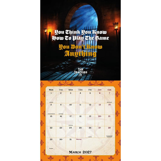 The Traitors Square Calendar 2027