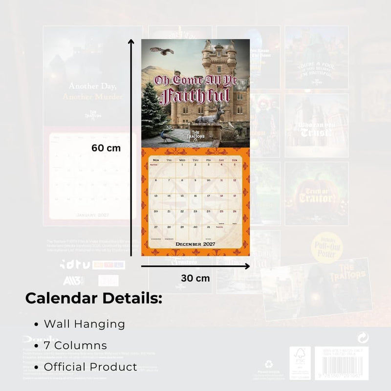 The Traitors Square Calendar 2027