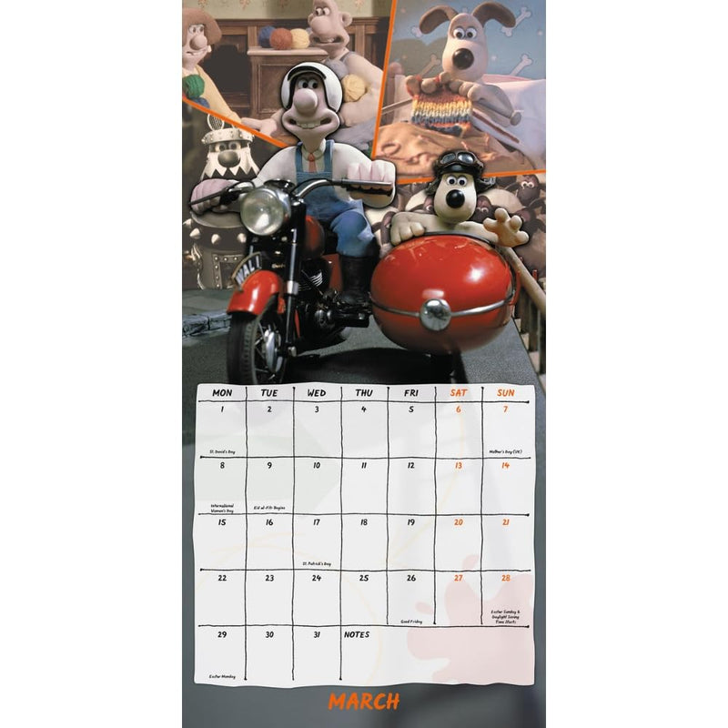 Wallace And Gromit Square Calendar 2027