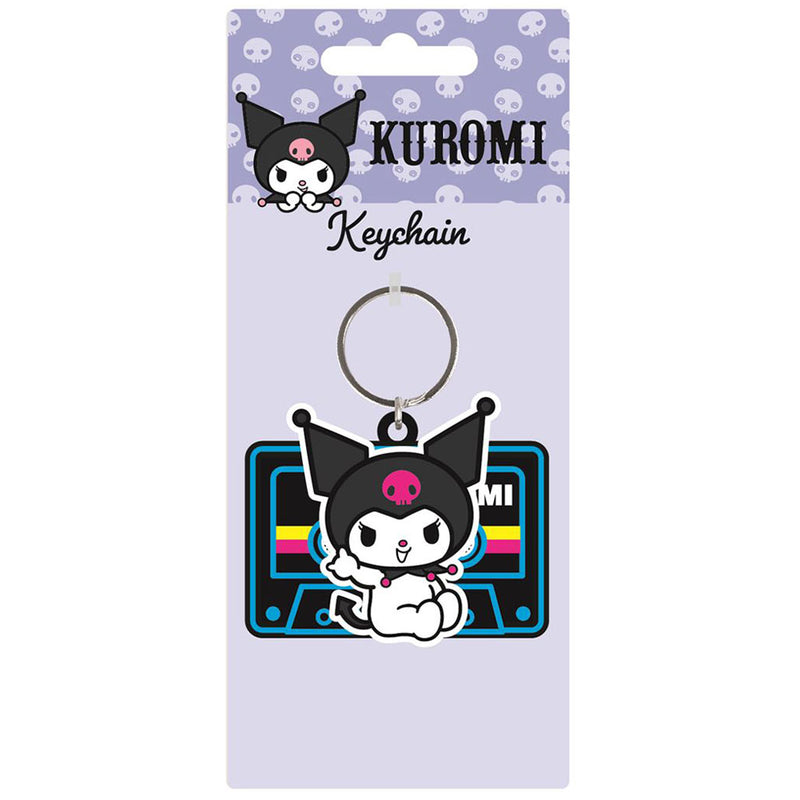 Kuromi PVC Spinner Keyring