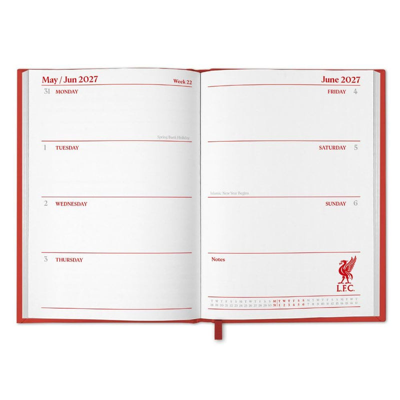 Liverpool FC A5 Diary 2027