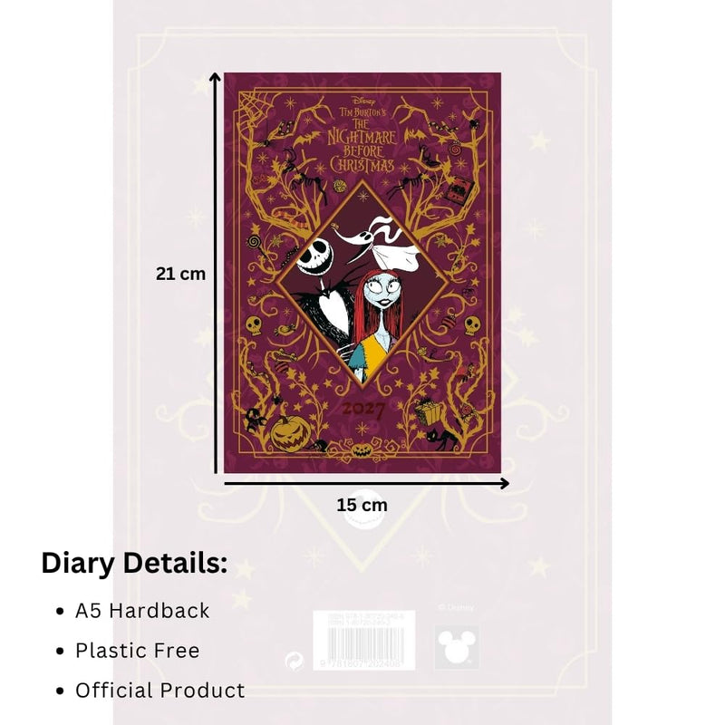 The Nightmare Before Christmas A5 Diary 2027