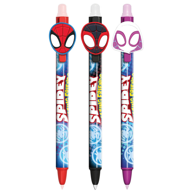 Spidey And His Amazing Friends 3pk Erasable Gel Pen Set