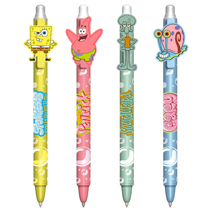 SpongeBob SquarePants 4pk Erasable Gel Pen Set