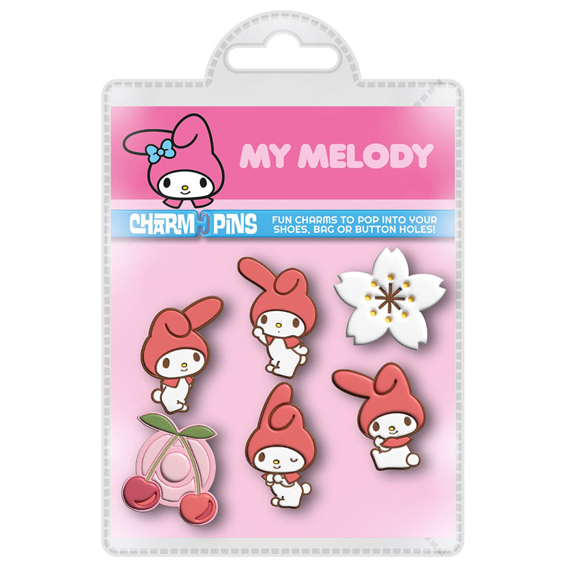 My Melody Charm Pin Set