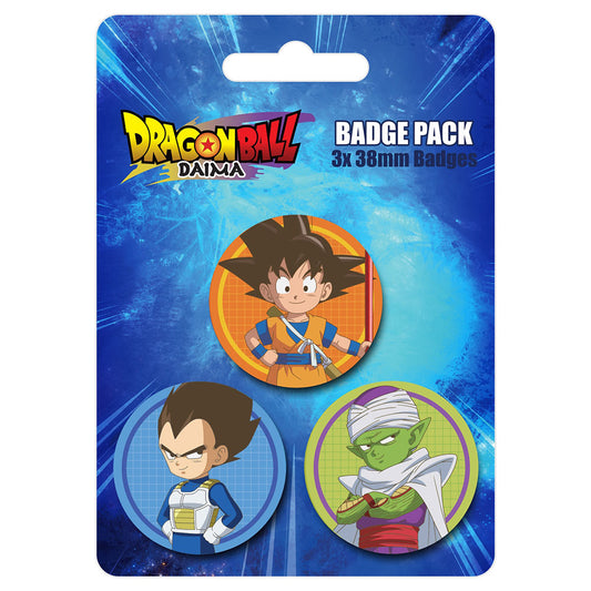 Dragon Ball Z 3 Button Badges