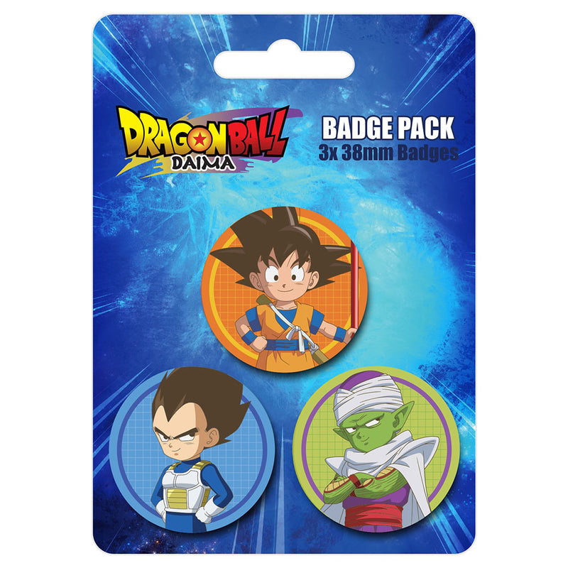 Dragon Ball Z 3 Button Badges