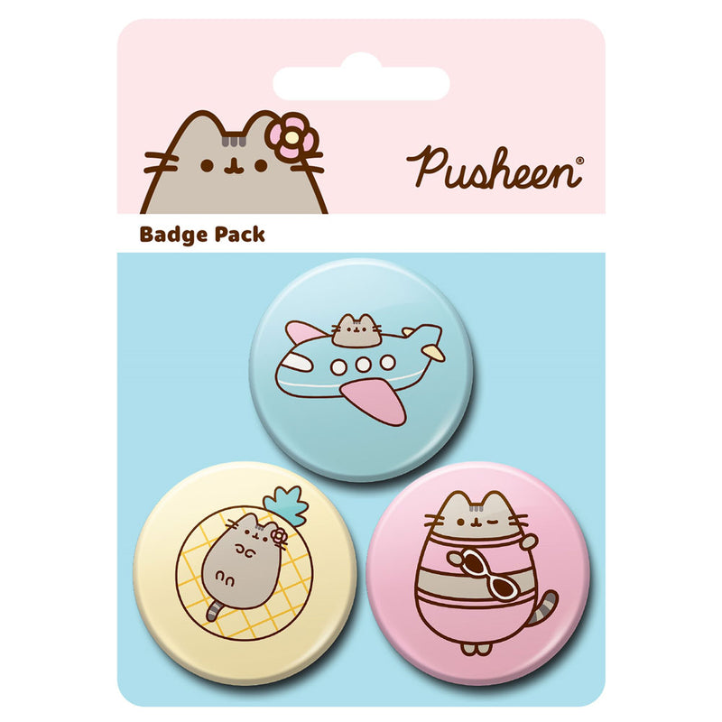 Pusheen 3 Button Badges