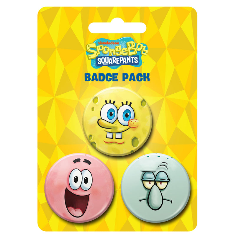SpongeBob SquarePants 3 Button Badges