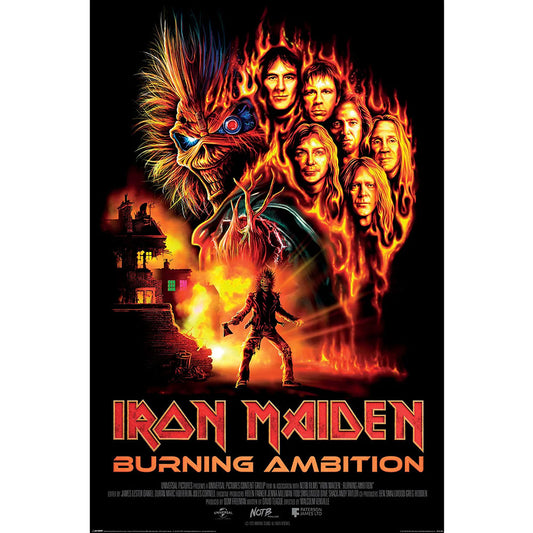 Iron Maiden Burning Ambition Poster 88