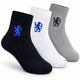 Chelsea FC 3pk Adults Ankle Socks 4-7