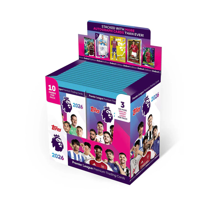 Topps Premier League 2025/26 Card Packet, close-up detail