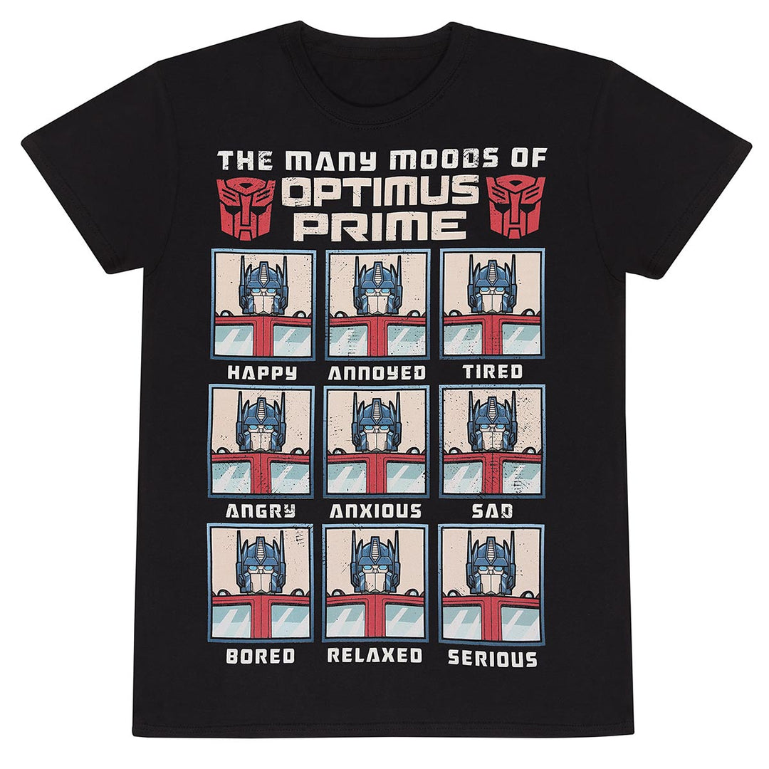 Transformers Many Moods Of Optimus Prime Unisex Adults T-Shirt