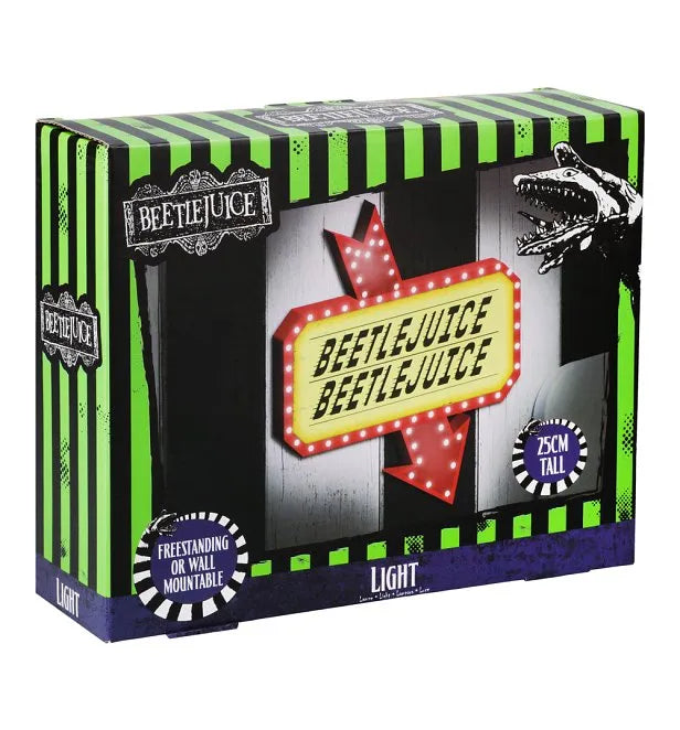 Beetlejuice Beetlejuice Sign Light