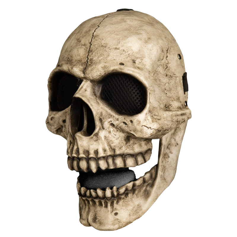 Sleepy Hollow Horseman Skull mask with mouth open