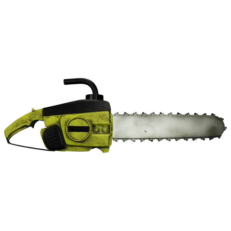 Texas Chainsaw Massacre (1974) Lightweight Chainsaw Prop With Sound, side angle