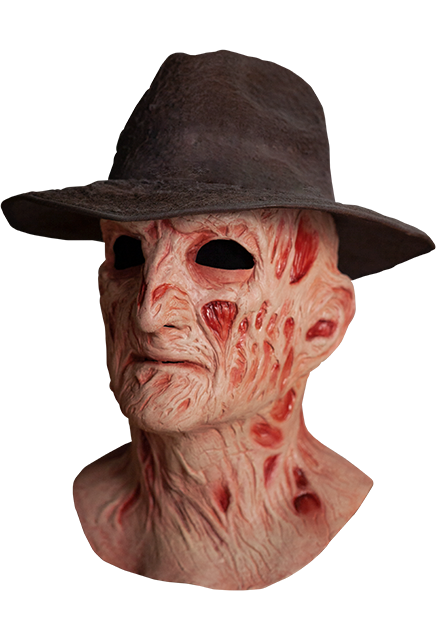 A Nightmare on Elm Street 4 Freddy Krueger Mask with Fedora Hat (view 3)