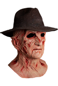A Nightmare on Elm Street 4 Freddy Krueger Mask with Fedora Hat (view 4)