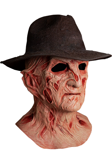 A Nightmare on Elm Street 4 Freddy Krueger Mask with Fedora Hat (view 4)