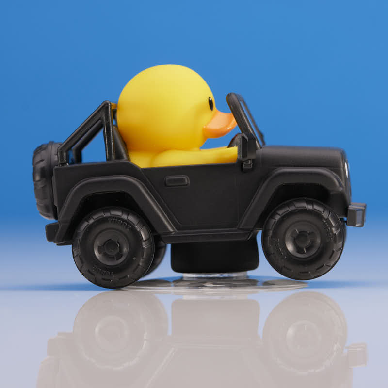 Black SUV Car Air Freshener TUBBZ Mini Boxed Duck back view
