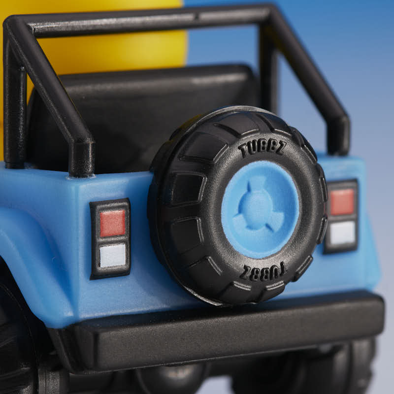 Blue SUV Car Air Freshener TUBBZ Mini Boxed Duck detail shot