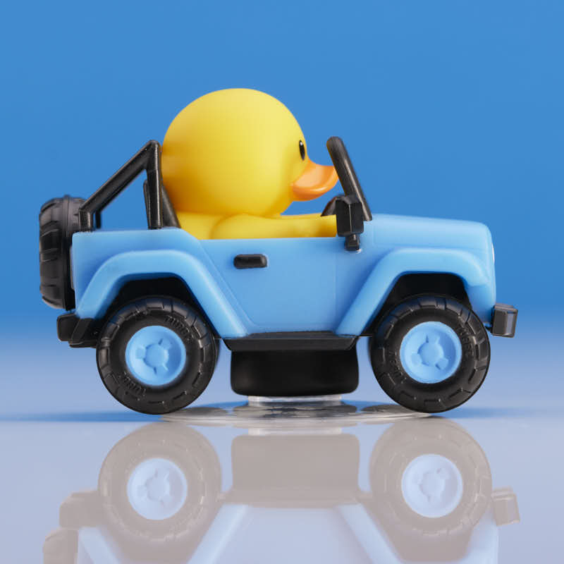 Blue SUV Car Air Freshener TUBBZ Mini Boxed Duck back view