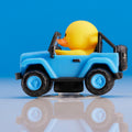 Blue SUV Car Air Freshener TUBBZ Mini Boxed Duck close up detail