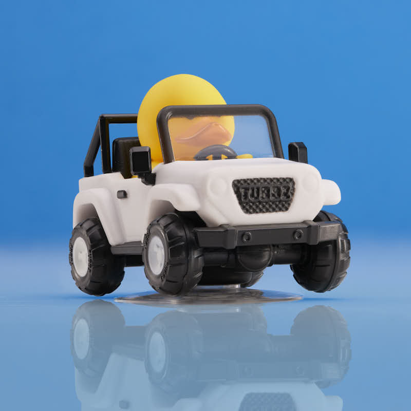 White SUV Car Air Freshener TUBBZ Mini Boxed Duck