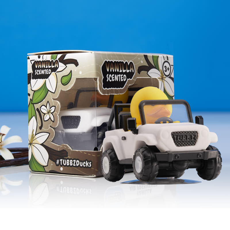 White SUV Car Air Freshener TUBBZ Mini Boxed Duck alternate view