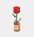 Red Rose - 3D Wooden Puzzle - TW042, alternate view