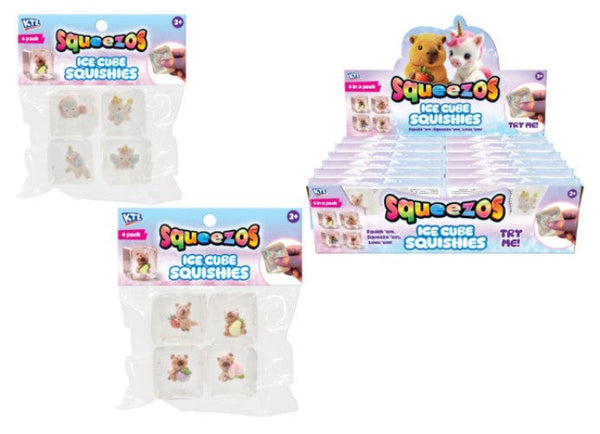 Squish 4 Pack Unicorn / Capybara Ice Cubes