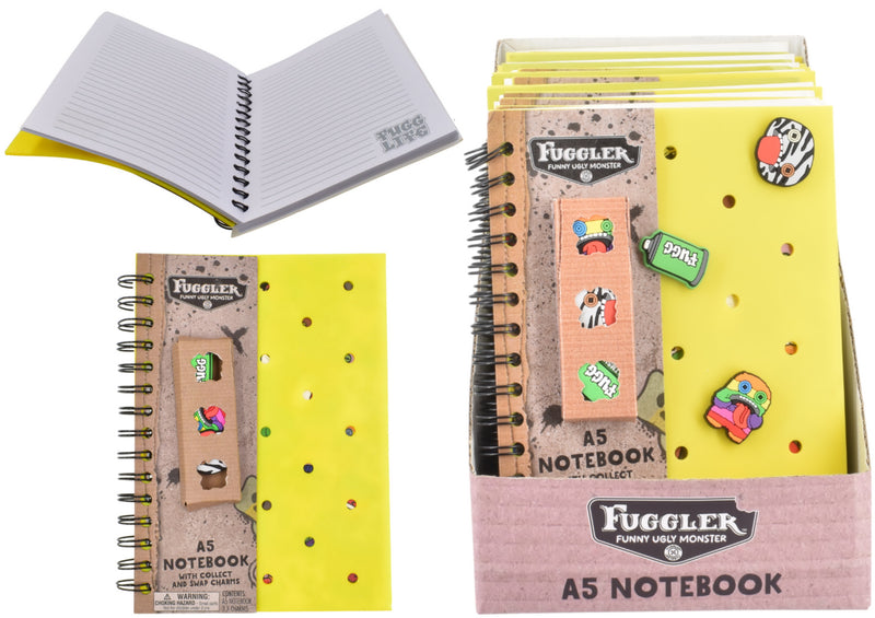 Fuggler Taggeez Notebook, side angle