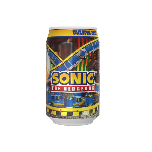 Sonic the Hedgehog Tailspin Zest - Orange  Flavour Soda featuring Tails