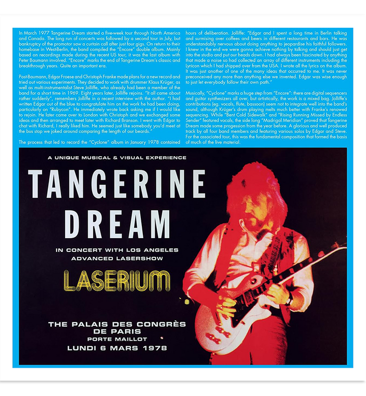 Tangerine Dream – Live in Paris, 6 March 1978 (RSD 2023 Limited Edition Triple-LP on Split-Coloured Vinyl)