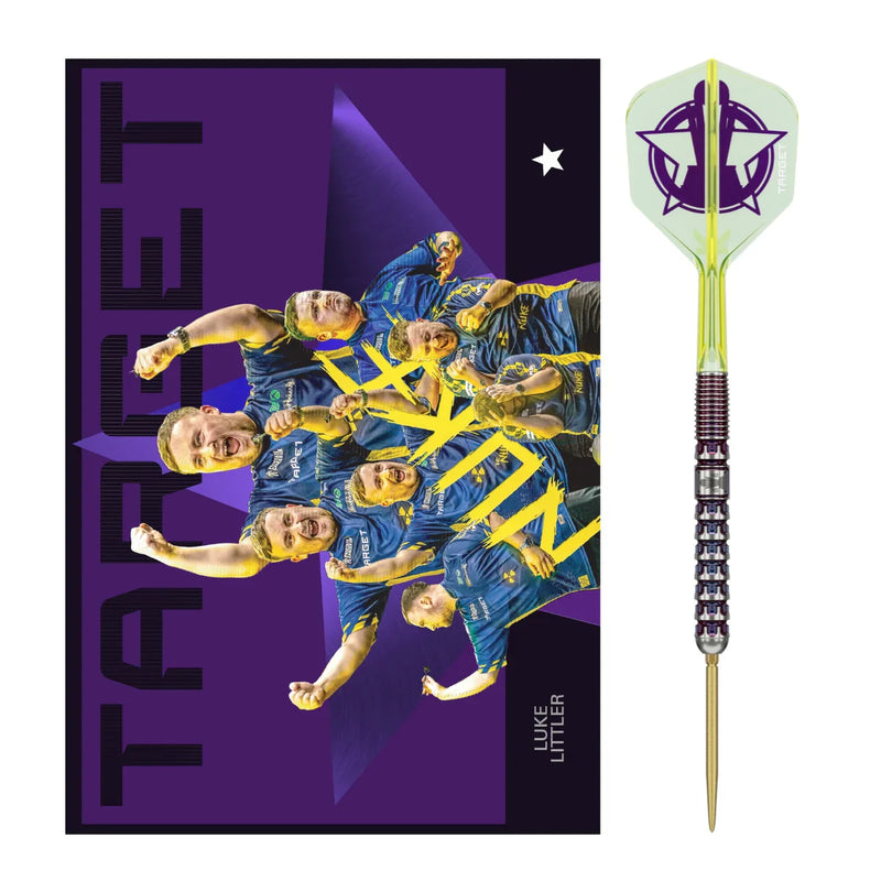 Luke The Nuke Littler World Champion 2025 90% Tungsten Steel Tip Darts collectible from Queensferry Sports