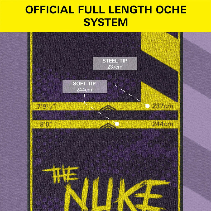 Luke The Nuke Littler Dart Mat, side angle