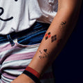 Set of 40 Harley Quinn Temporary Tattoos, alternate view