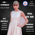 Taylor Swift (White Dress) Height 182cm Lifesize Cardboard Cut Out With Mini, rear view
