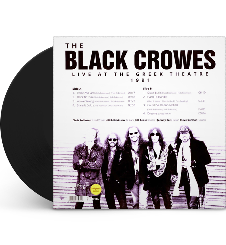 The Black Crowes – Live at the Greek Theatre, 1991 (12-Inch Album on 180g Vinyl), close-up detail