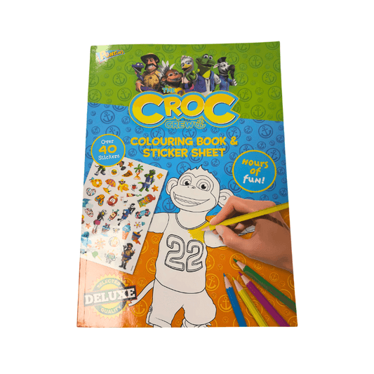 The Croc Crew Giant Colouring Book & Sticker Sheet collectible from PoundFun
