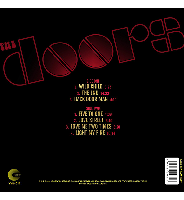 The Doors – Live On Love Street: Stockholm, 1968 (Special Edition 12-Inch Album on Yellow Vinyl), side angle