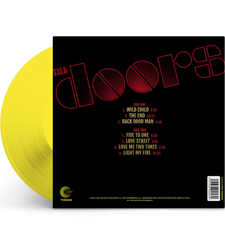 The Doors – Live On Love Street: Stockholm, 1968 (Special Edition 12-Inch Album on Yellow Vinyl), close-up detail