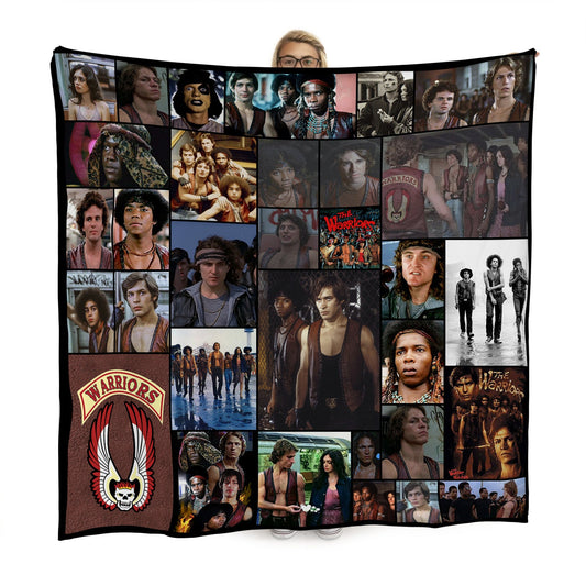 The Warriors Montage Fleece Throw - Large Size 150cm x 150cm collectible from https://britishmade.gifts/