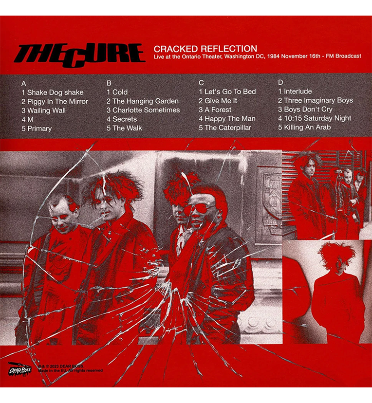 The Cure – Cracked Reflection: Live in Washington, D.C., 1984 (Limited Edition Double-LP on Transparent Teal Viny, side angle