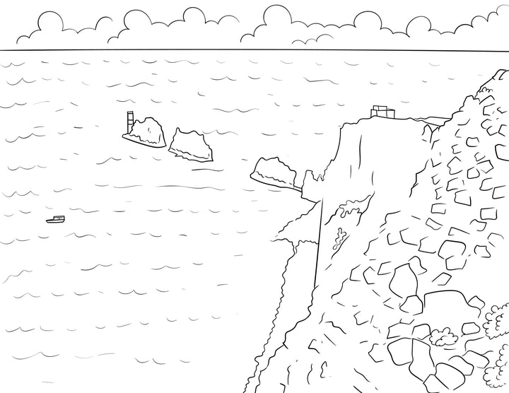 Isle of Wight Colouring Book (A4)