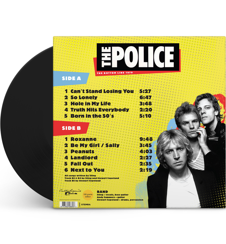 The Police – The Bottom Line 1979 (12-Inch Album on 180g Vinyl), close-up detail