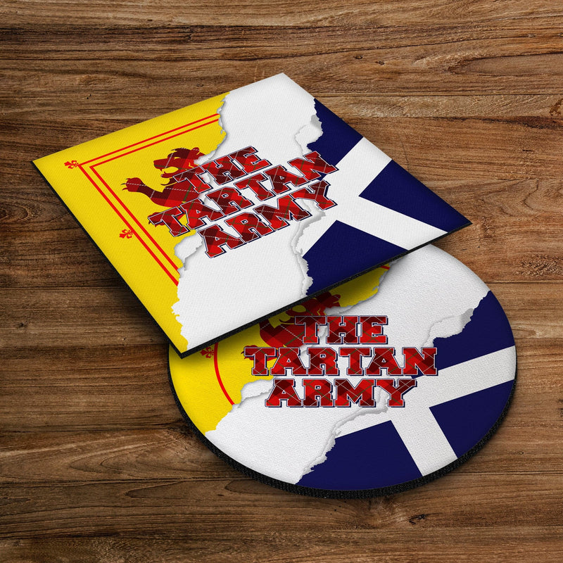 The Tartan Army Rip - Drinks Coaster - Square Or Circle, alternate view