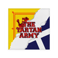 The Tartan Army Rip - Drinks Coaster - Square Or Circle, side angle