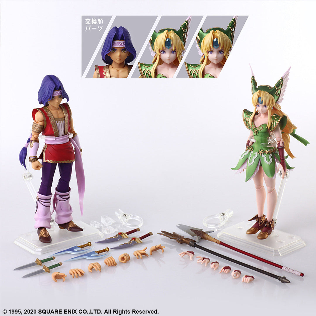 Square Enix Trials of Mana Hawkeye and Riesz Bring Arts Action Figure Set